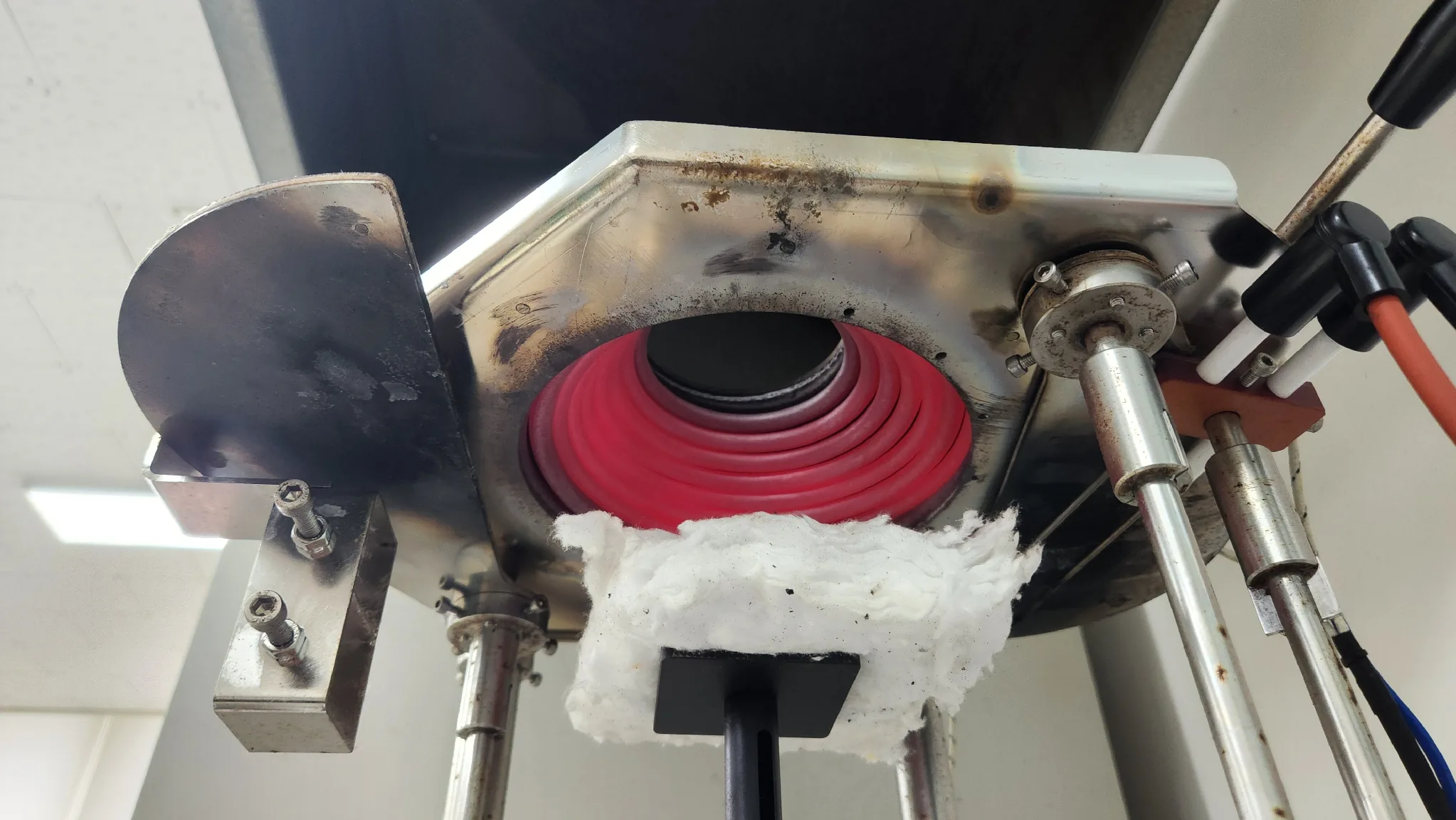Conical heater of a cone calorimeter applying 50 kW/m2 radiant heat flux
