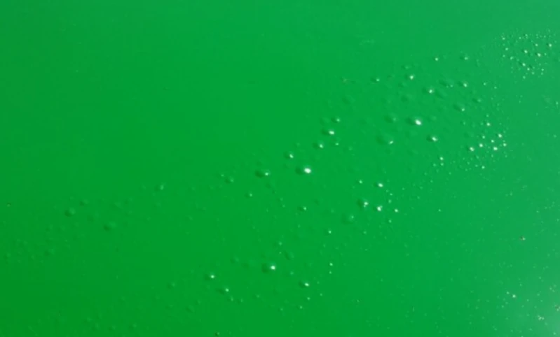 Example of Air Bag (blister) formation on a polyurea waterproofing coating