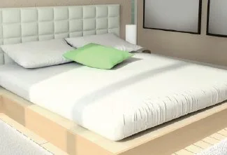 Memory foam mattress made with polyurethane raw materials